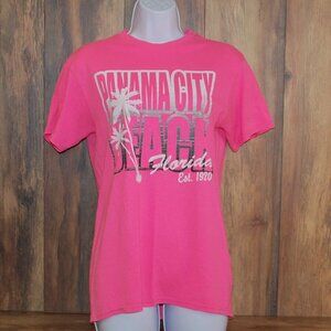 Panama City Beach PCB Tee Tshirt Pink Small